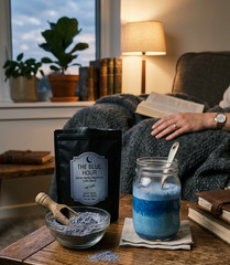 Magnesium Sleep Drink Mix | Blue Hour Vanilla Herbal Blend | 20 Servings