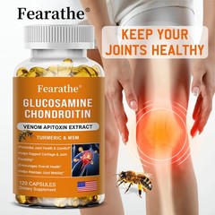 Glucosamine Chondroitin MSM Turmeric Triple Strength Joint Support-120 Capsules