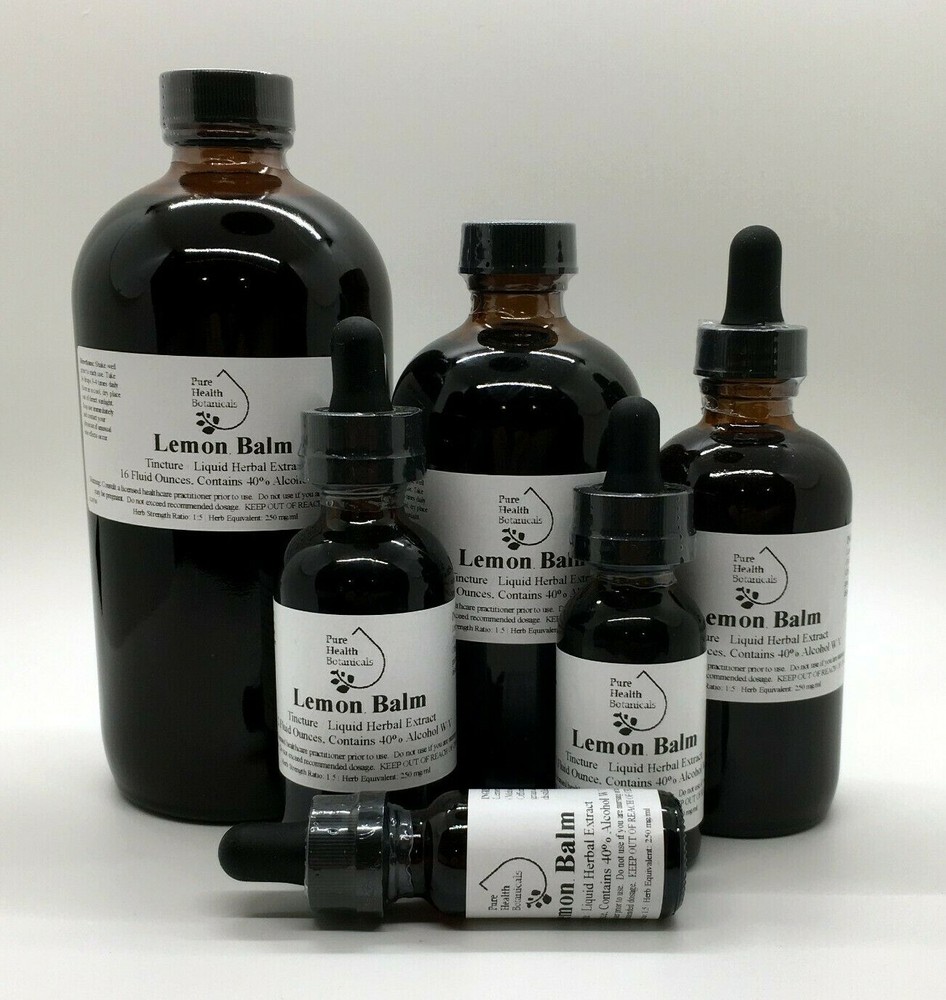 Lemon Balm Tincture, Extract, Melissa Officinalis, Sleep Aid, Stress, Digestion