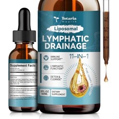 Liposomal Lymphatic Drainage Drops Organic 11-in-1 Supplement 2 FL.OZ