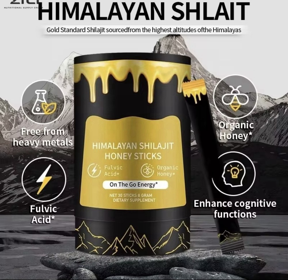 2 pack Better Alt Pure Himalayan Shilajit Sticks with 30sticks Honey, Natural