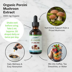 Mother Nature Porcini Mushrooms Dietary Supplements – 60 ML