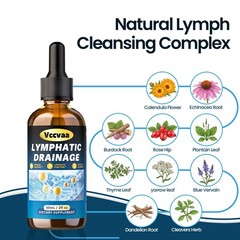 Vccvaa Lymphatic Drainage Drops, 11 in 1 Herbal Lymphatic Drainage Supplement…