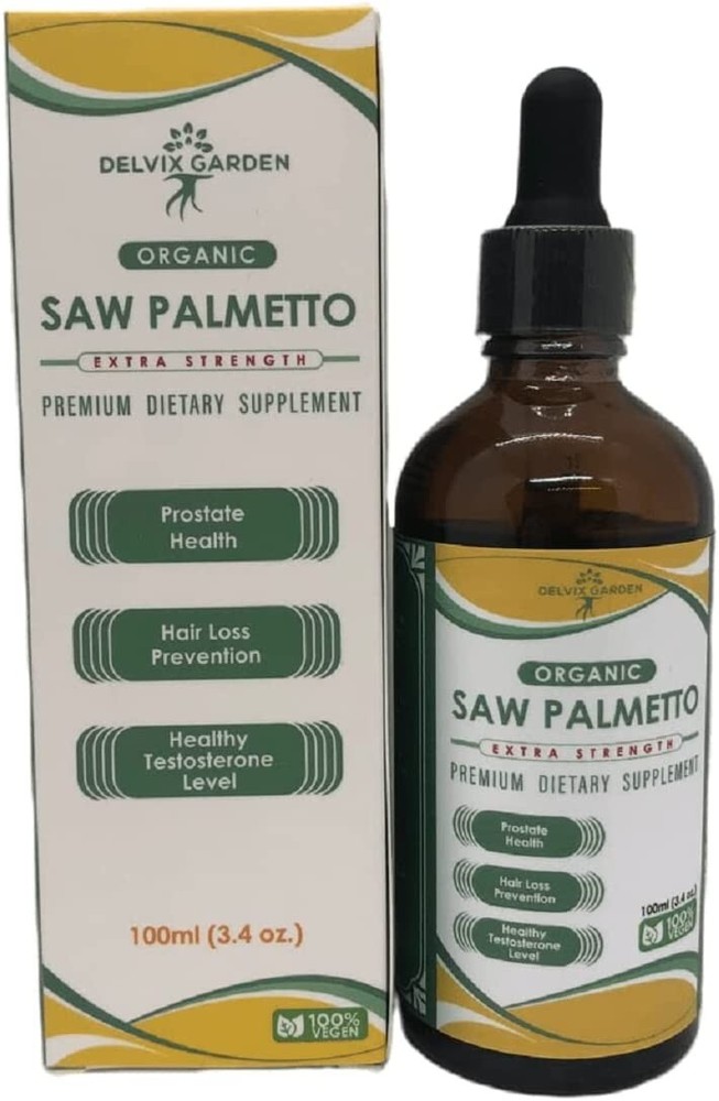 Saw Palmetto Liquid Extract 100ml: Pure Saw Palmetto Extract Supplement