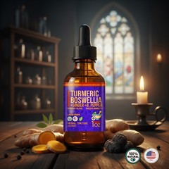 Joint & Mobility Support Drops – 1:3 Potency Turmeric Boswellia Ginger Tincture