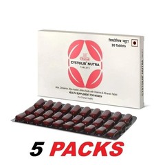 5 x Charak Cystolib Nutra Supports PCOS & Hormonal Balance Q801
