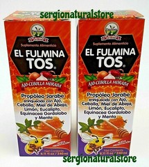 JARABE PARA LA TOS FULMINA TOS COUGH SYRUP 240 ml PROPOLEO EQUINACEA 2 (Packs)
