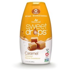 SweetLeaf Stevia Drops Liquid Sweetener – 1.7 Fl 1.7 Fl Oz (Pack of 1) Caramel
