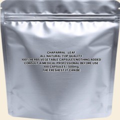 CHAPARRAL LEAF Fresh Powder Ground 100% The Freshest It Can Be 100 V Capsules