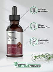 Yohimbe Bark Extract | 2 Fl Oz | 2300mg | Alcohol Free Liquid | by Horbaach