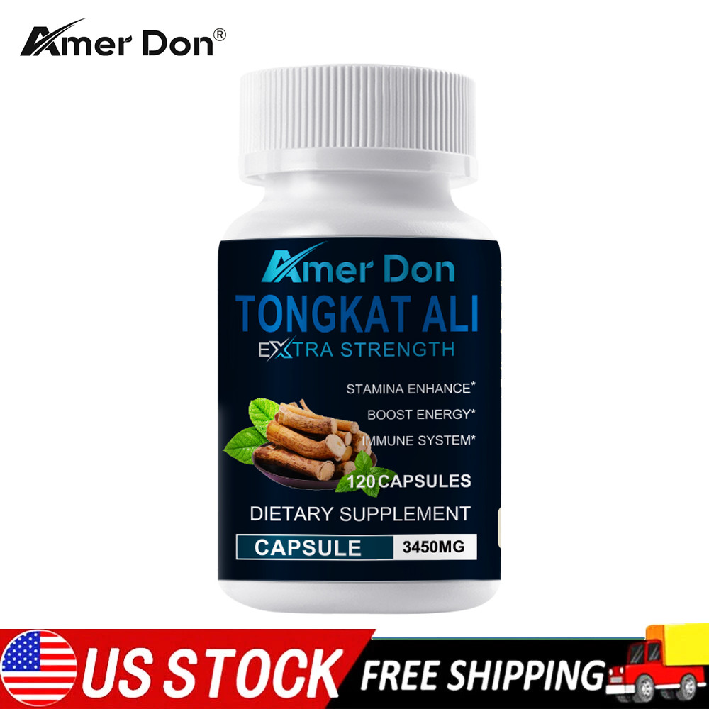 120 Capsules 3450MG Tongkat Al LONGJACK GRADE A STRONGEST ROOT EXTRACT 200:1