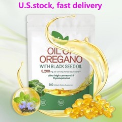 NEW VivoNu Oil of Oregano with Black Seed Oil Softgels 6000mg 300 Count