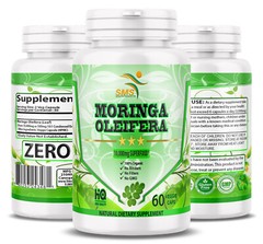 Moringa Oleifera Leaf Organic Extract 10,000mg Serving 100% Pure 180 Capsules