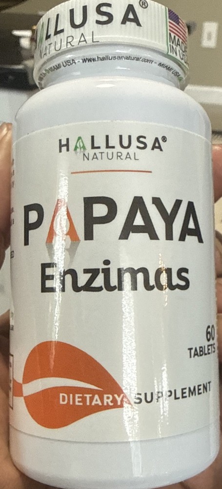 Papaya Enzimas Dietary Suplemnt capsules 1000mg Serving | Immune Support | 60 Ct