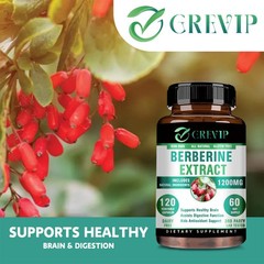Berberine Extract 1200mg – High Absorption, Heart Health, Blood Sugar Support