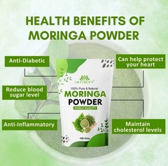 Pure Organic Moringa Oleifera Powder – Non-GMO & Pesticide-Free Superfood – 200g