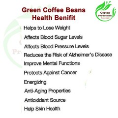 Dried Organic Green Coffee Beans whole Raw Unroasted Coffee pure Coffea arabica