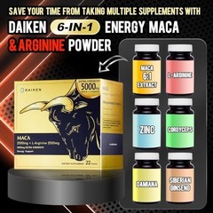 Extra Strength Peruvian Maca Root Powder 15,000 mg – Gelatinized Blend, L-Argini