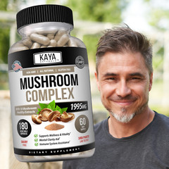 10x Mushroom Complex Supplement 180ct Lions Mane Reishi Shiitake Immune Capsule