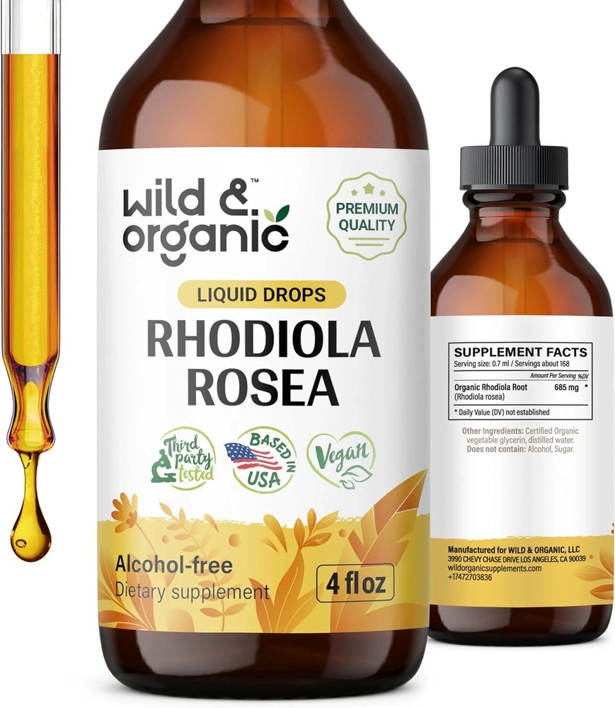 Rhodiola Rosea Tincture – Rhodiola Rosea Supplement for Mood Support – Relaxing