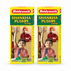 Baidyanath Shankhapushpi Syrup 450ml Pack 2 Ayurvedic Brain Tonic Liquid