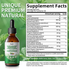 3x Parasite Cleanse Tincture/Extract-Wormwood, Black Walnut Hull, Clove 60ML