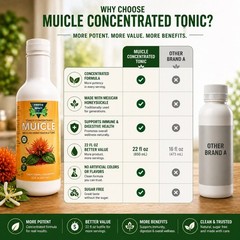 Muicle Concentrated Tonic 22 oz (650 mL) Mexican Honeysuckle Liquid Supplement