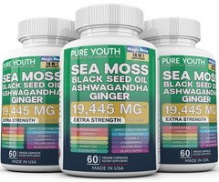 3 x Dynamic Vitality Bundle – Sea Moss Multivitamin & Shilajit Power Combo USA