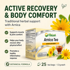 Arnica Montana Tea 25 Bags Herbal Muscle & Joint Comfort Support VitaLael