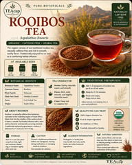 Rooibos Tea Natural Organic Caffeine-Free Herbal Health & Relaxation 1oz | 28.3g