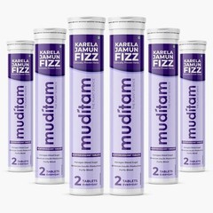 Muditam Ayurved Jamun Fizz | 120 Effervescent Tablet 2 Months Pack Balance Sugar