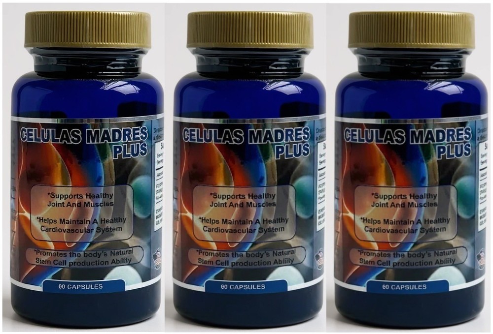 3 Celulas Madres Plus Stem Cell Joint & Muscle Support Cardiovascular Health