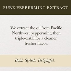 Pure 16oz Peppermint Extract – Natural Flavor for Ice Creams & Beverages