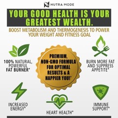 Green Tea Extract Belly Fat Burner Supplement with EGCG Appetite Suppressant