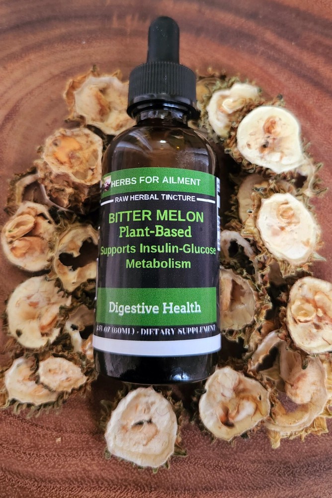 Bitter Melon Tincture Alcohol-Free Extract,Organic Glycerite( 2oz.) 60ml