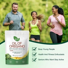 NEW VivoNu Oil of Oregano with Black Seed Oil Softgels 6000mg 300 Count