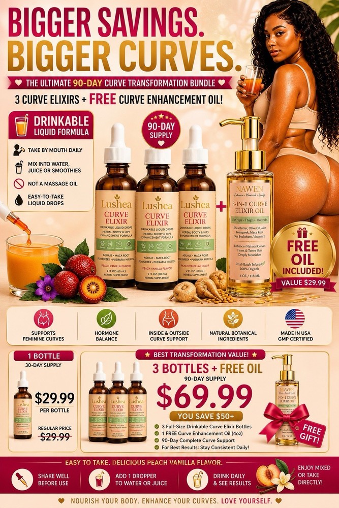 BBL Drops Bundle 3 Bottles + FREE BBL Oil | Drinkable Booty & Hips 7 Days Resul