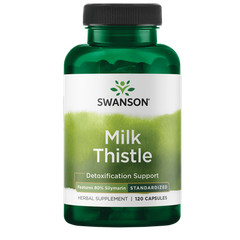 Swanson Milk Thistle – Features 80% Silymarin 120 Capsules