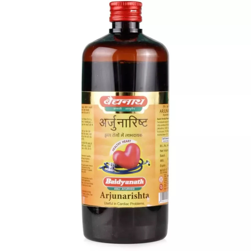 3 x Baidyanath Arjunarishta (450ml) Ayurvedic Cardiac Tonic (Pack of 3)
