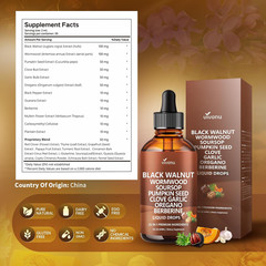 25-in-1 Liposomal Black Walnut Wormwood Clove Tincture, Cleanse for Humans Drops