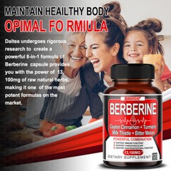 Berberine Ceylon Cinnamon + Turmeric Milk Thistle + Bitter Melon Heart Health