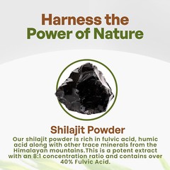 Himalayan Shilajit 40% Fulvic Acid Trace Minerals Pure 4oz.
