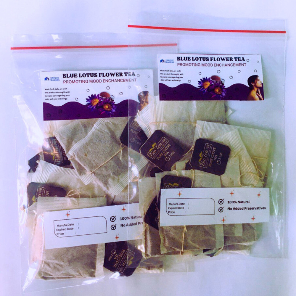 Dried Blue Lotus Nymphaea Caerulea Herbal Organic Hand Picked Flowers Tea Bags