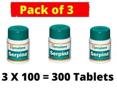 Himalaya Serpina Tablets Ayurvedic Wellness 300 Tablets Pack of 3 Exp 11/2027