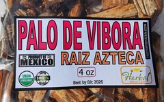 4oz Palo de vibora,Raiz Azteca, raiz de vibora, Palo de la vibora Mexican Herbs