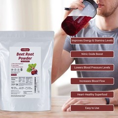 1 LB Organic Beet Root Powder Raw Non GMO Pure Beta Vulgaris Nitric Oxide Booste