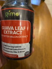 Guava Leaf Extract with Bitter Melon 120 Veg Capsules exp: 2/2027 New