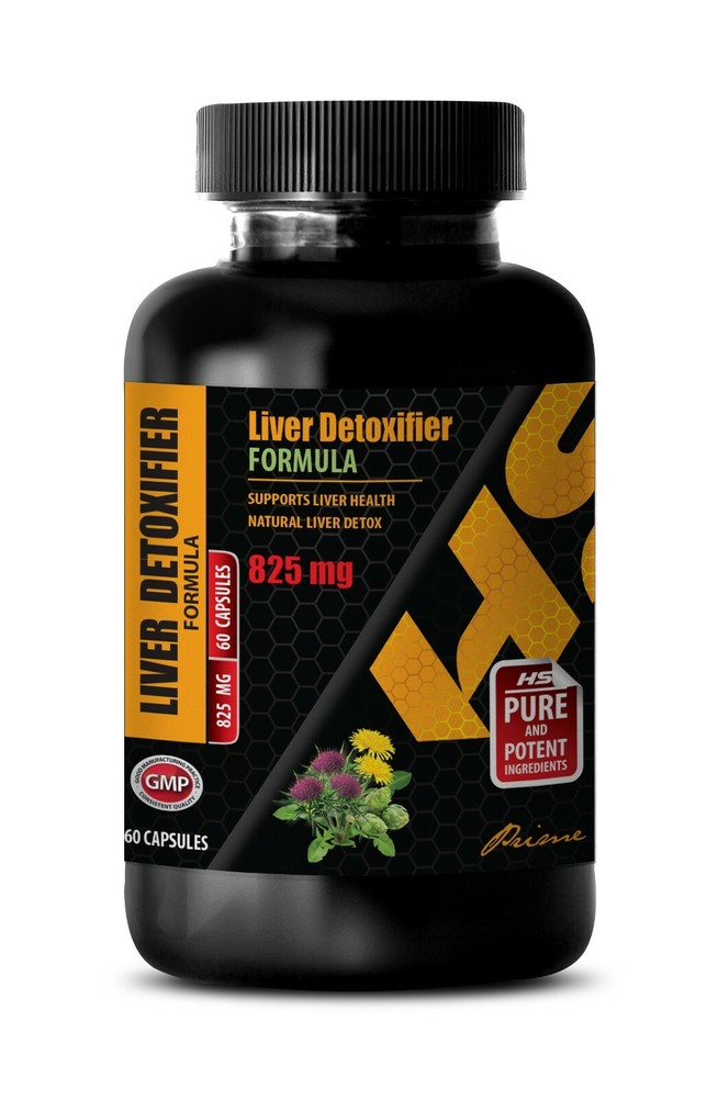 detoxifying formula – Liver Detoxifier 825mg – natural help 1 Bottle 60 Capsules