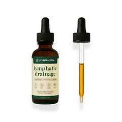 LYMPHORIA Lymphatic Drainage Drops for Bloat Relief & DePuff – Cleavers, Red …