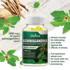 Ashwagandha Root Extract 1800 Mg, Stress Relief, Focus, Brain, Sleep, Energy
